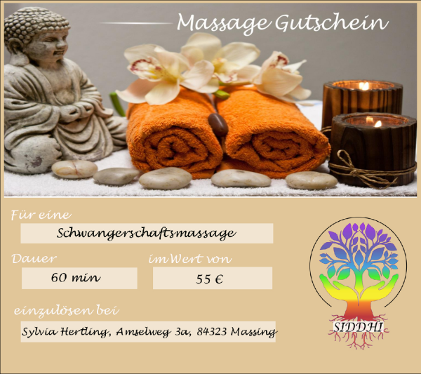 Schwangerschaftsmassage 60 Minuten
