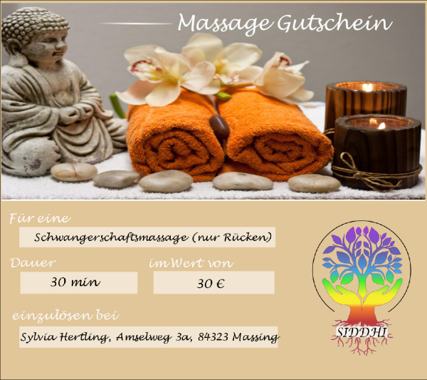 Schwangerschaftsmassage 30 Minuten