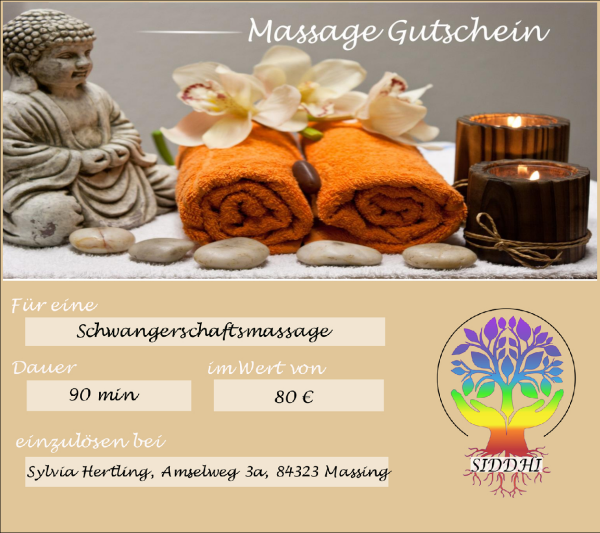 Schwangerschaftsmassage 90 Minuten